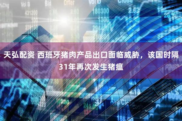 天弘配资 西班牙猪肉产品出口面临威胁，该国时隔31年再次发生猪瘟