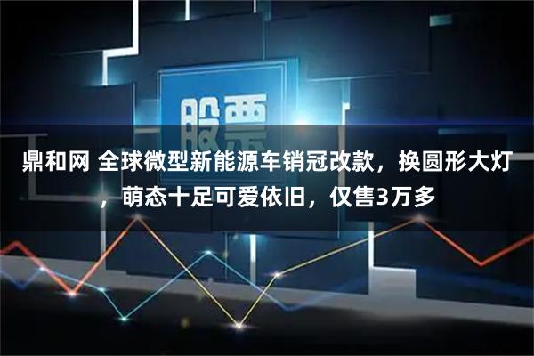 鼎和网 全球微型新能源车销冠改款,换圆形大灯,萌态十足可爱依旧,仅售3万多